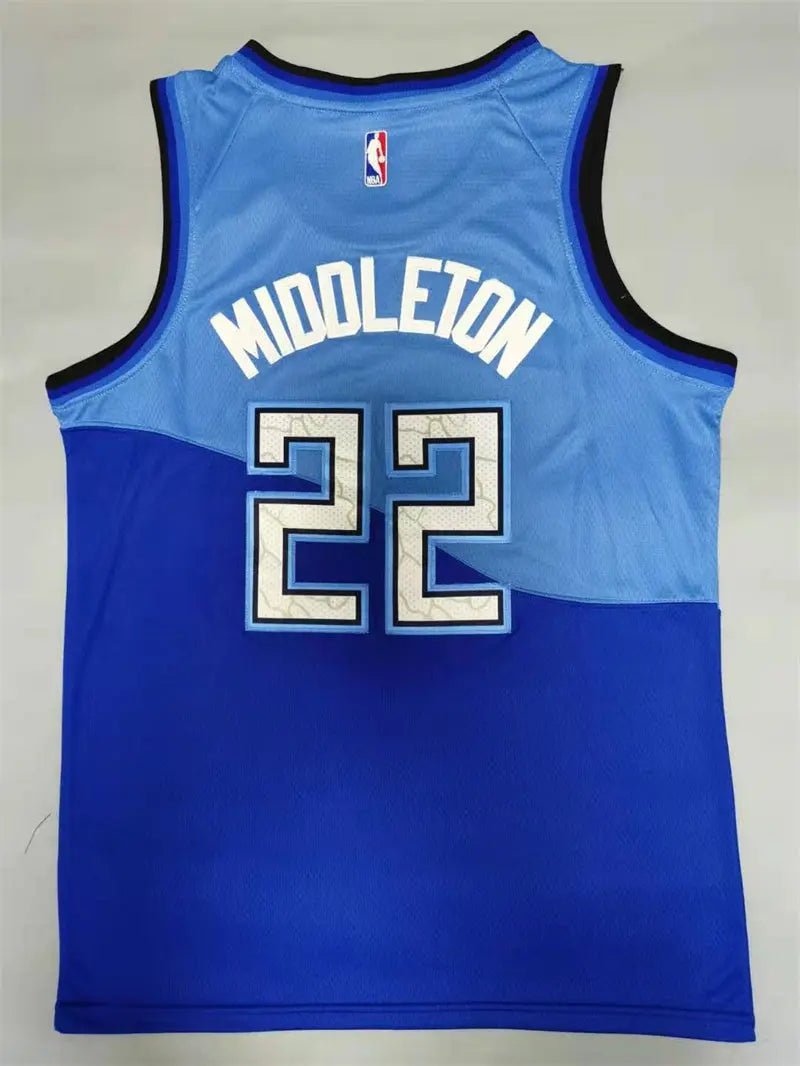 Milwaukee Bucks Khris Middleton NO.22 Basketball Jersey