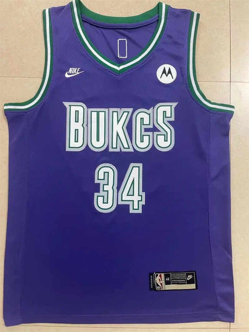 Milwaukee Bucks Giannis Antetokounmpo NO.34 Basketball Jersey