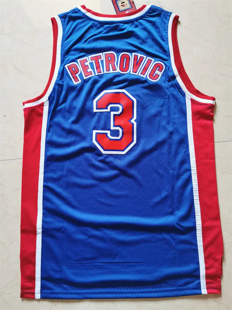 Brooklyn Nets Drazen Petrovic NO.3 Basketball Jersey