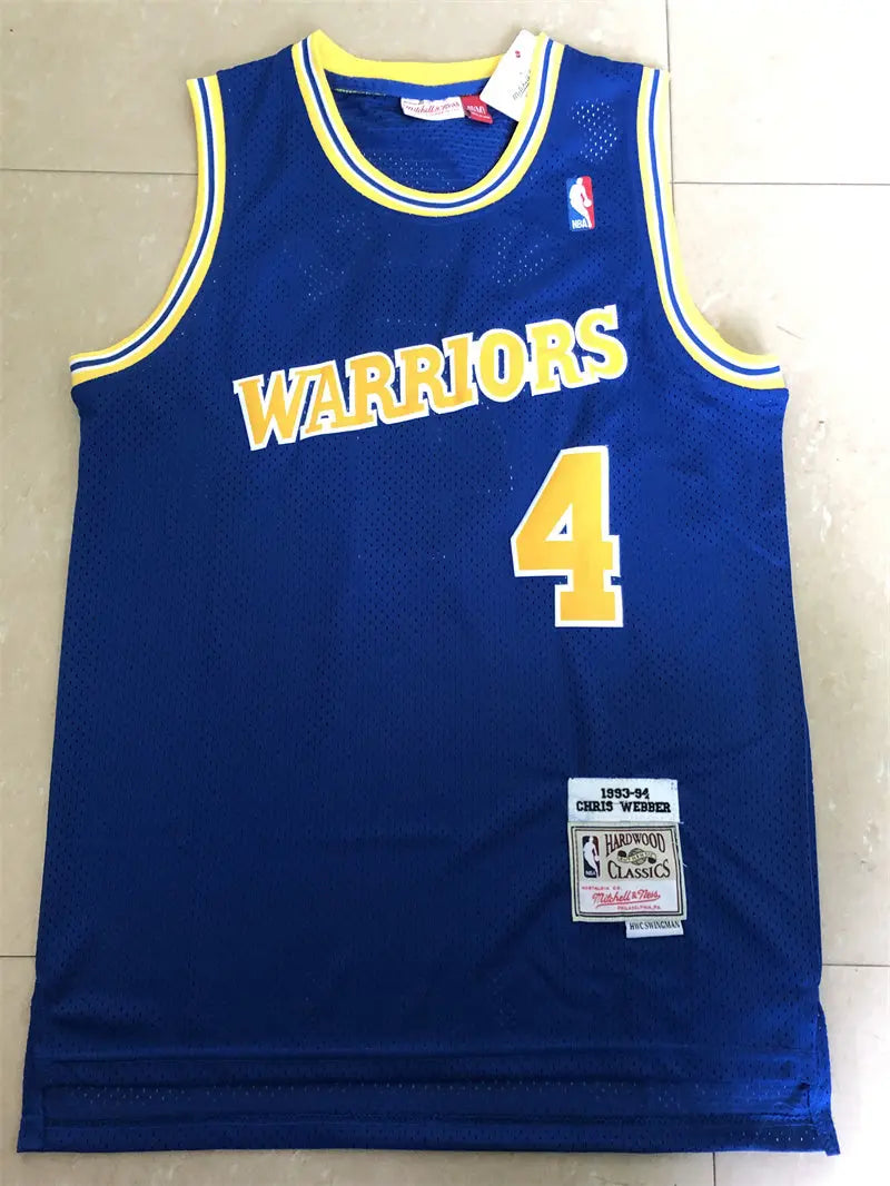 Golden State Warriors Webber NO.4 Basketball Jersey