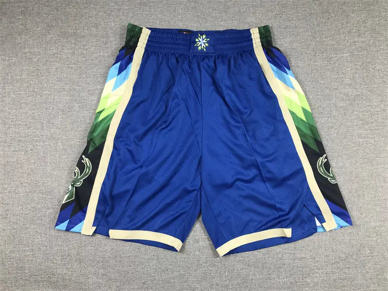 Milwaukee Bucks Blue Basketball Shorts