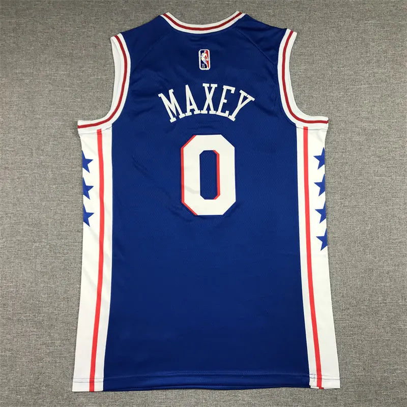 Philadelphia 76ers Maxey NO.0 basketball Jersey