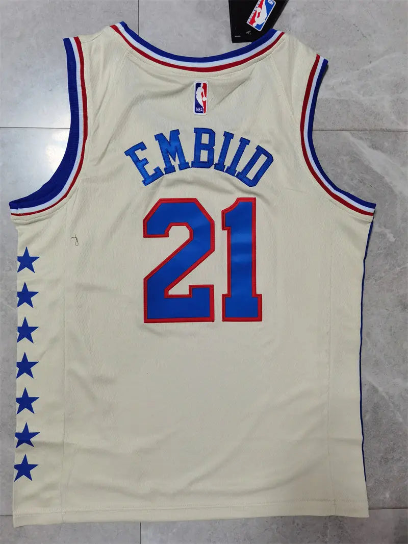 Philadelphia 76ers Joel Embiid NO.21 basketball Jersey