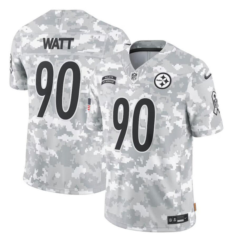 men/women/kids Pittsburgh Steelers T.J. Watt  No.90 2024 Salute To Service Jersey