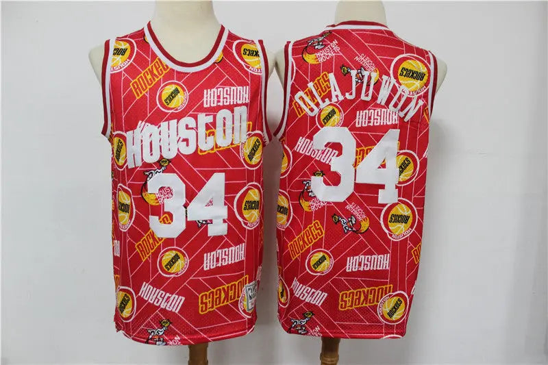 Houston Rockets Hakeem Olajuwon NO.34 Basketball Jersey