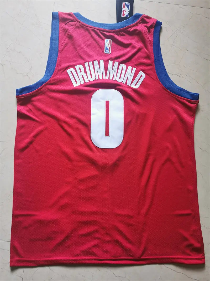 Detroit Pistons Andre Drummond NO.0 Basketball Jersey