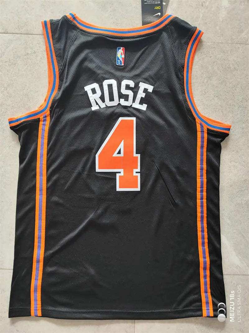 New York Knicks Rose NO.4 Basketball Jersey