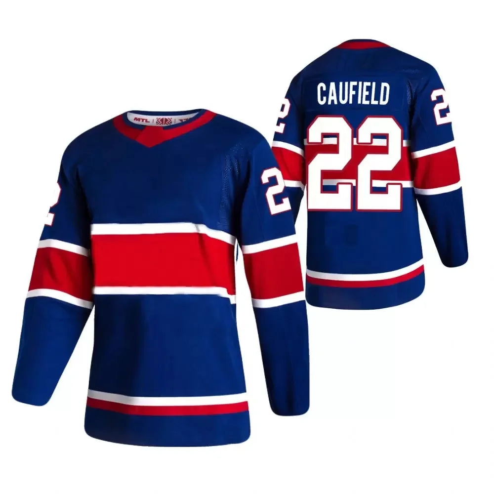 22 Cole Caufield Red Home 2021 Reverse Retro Jersey 14 Nick Suzuki 31 Carey Price 11 Brendan Gallagher 27 Romanov Hockey Jerseys