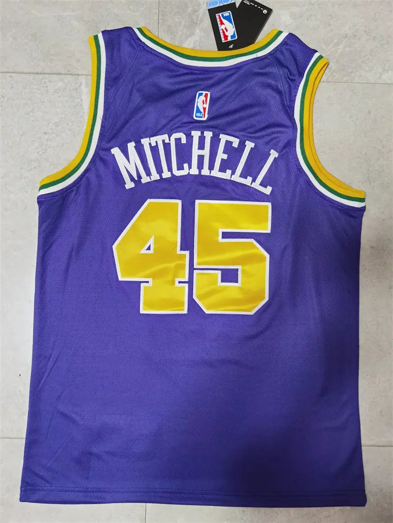 Utah Jazz Donovan Mitchell NO.45 Basketball Jersey