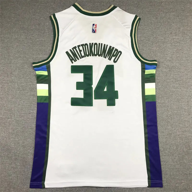 Milwaukee Bucks Giannis Antetokounmpo NO.34 Basketball Jersey