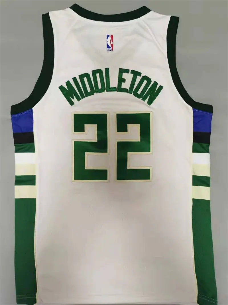 Milwaukee Bucks Khris Middleton NO.22 Basketball Jersey