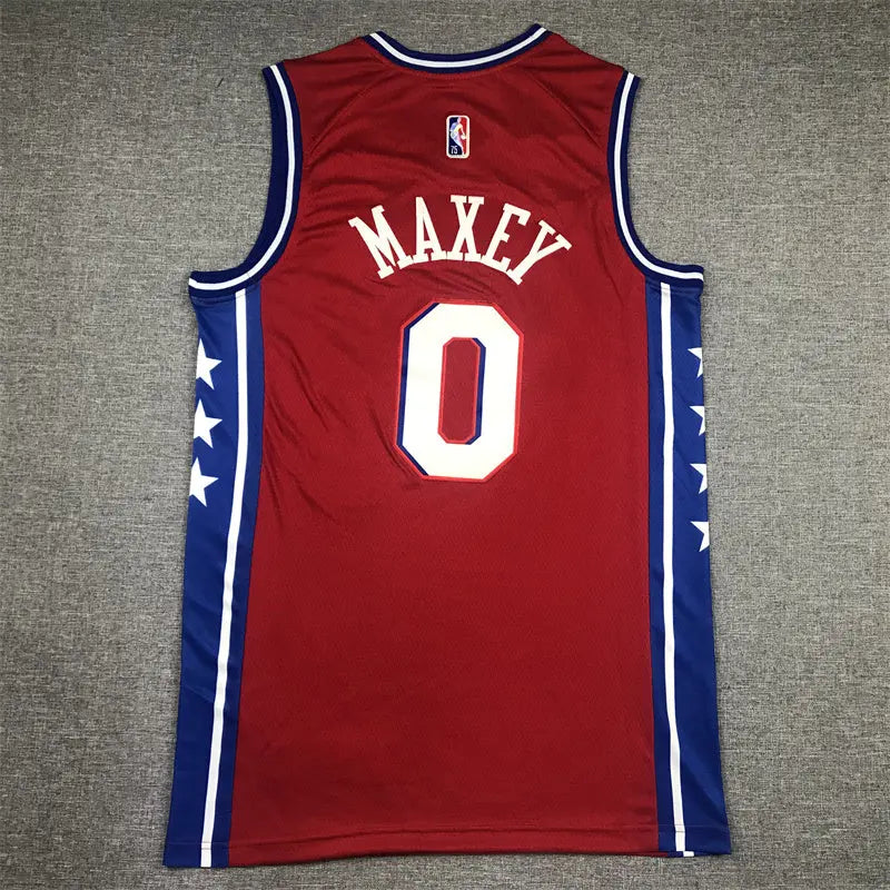 Philadelphia 76ers Maxey NO.0 basketball Jersey