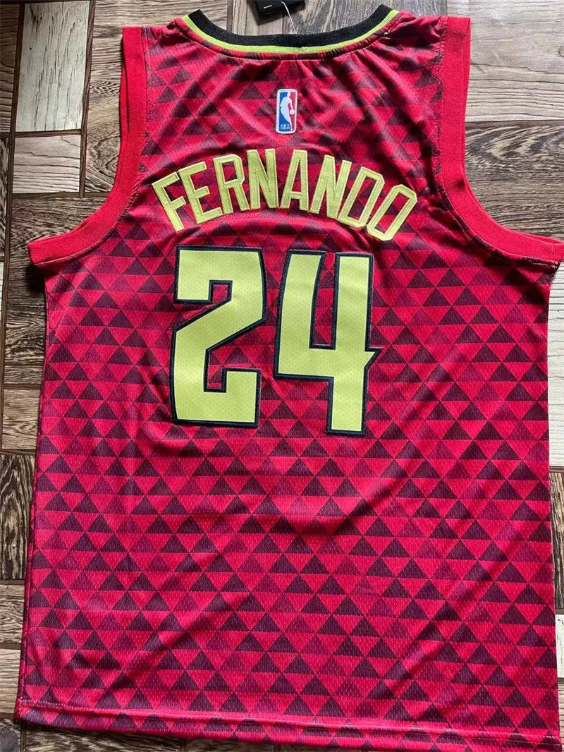 Atlanta Hawks Bruno Fernando NO.24 Basketball Jersey