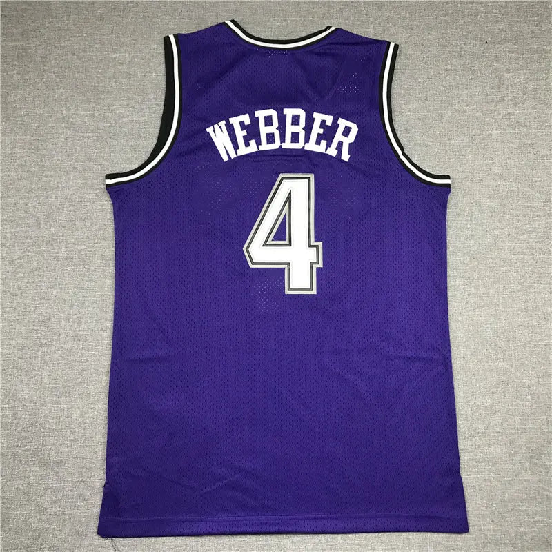 Sacramento Kings Webber NO.4 Basketball Jersey