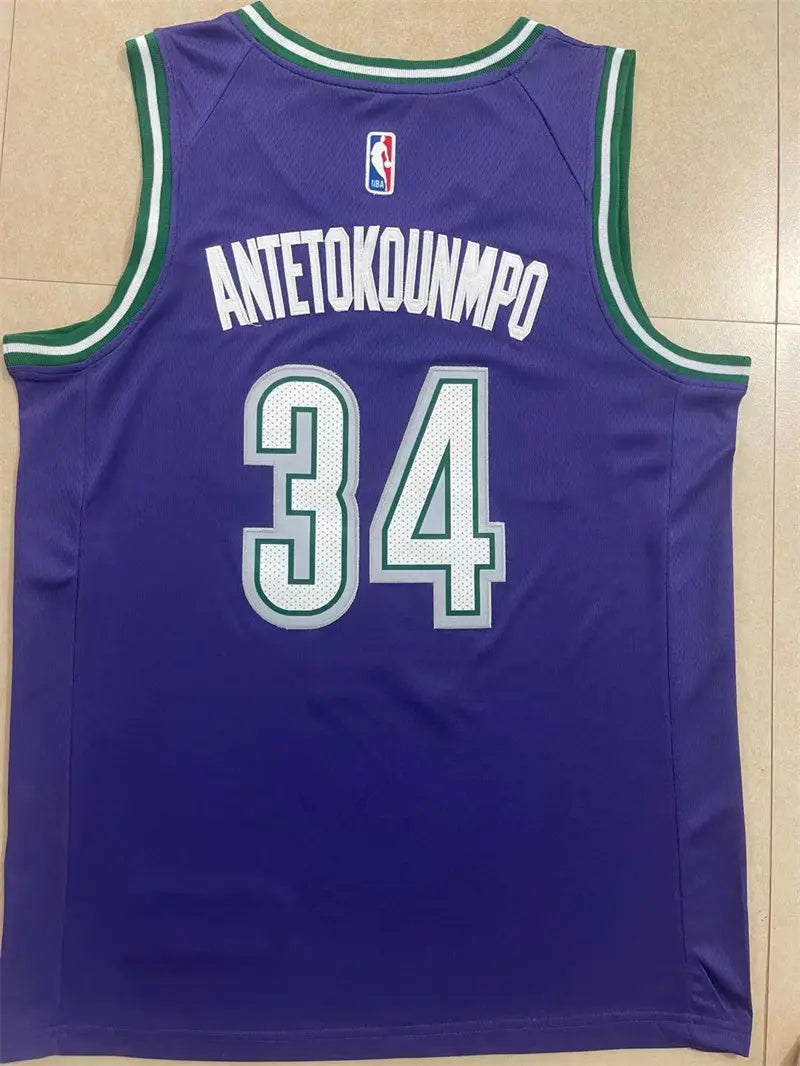 Milwaukee Bucks Giannis Antetokounmpo NO.34 Basketball Jersey