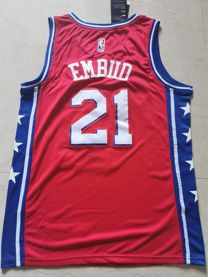 Philadelphia 76ers Joel Embiid NO.21 basketball Jersey