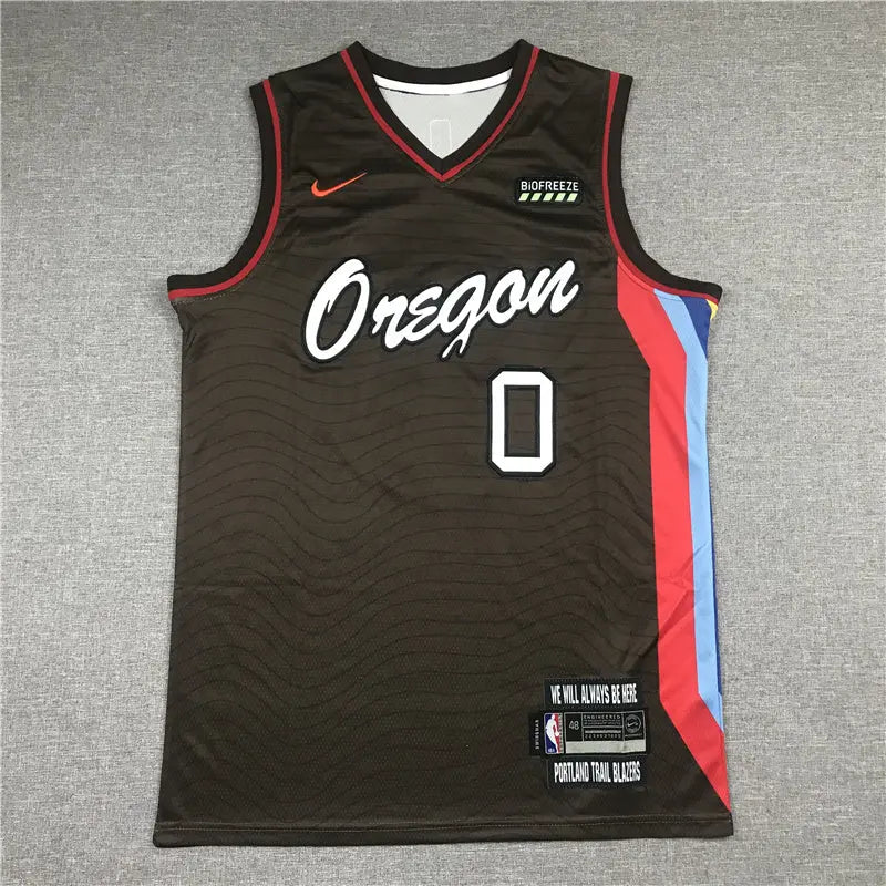 Portland Trail Blazers Damian Lillard NO.0 Basketball Jersey