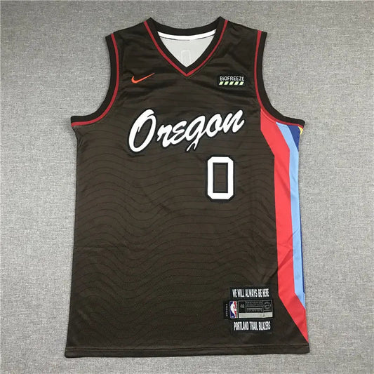 Portland Trail Blazers Damian Lillard NO.0 Basketball Jersey