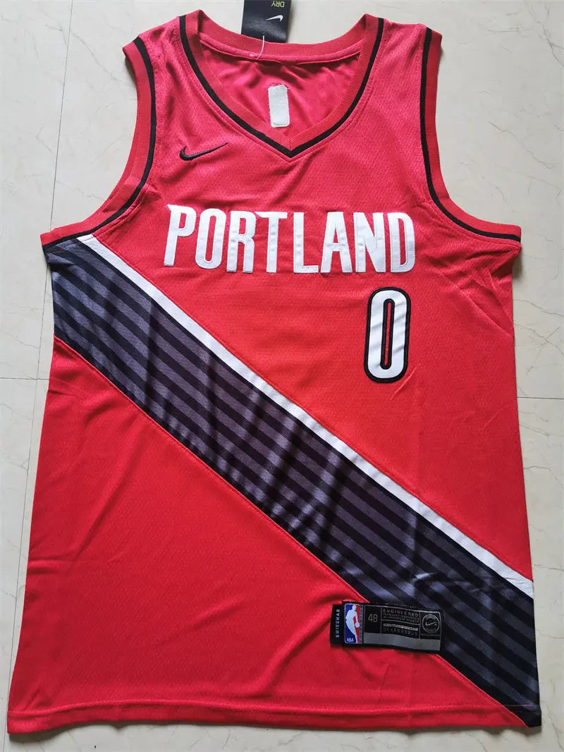 Portland Trail Blazers Damian Lillard NO.0 Basketball Jersey