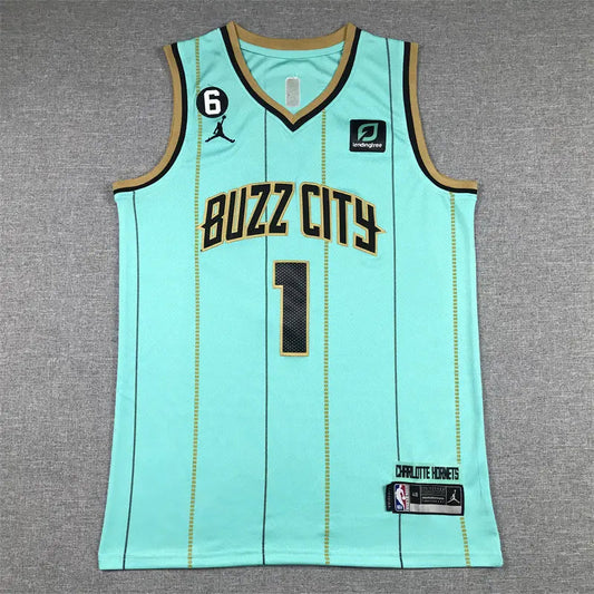 Charlotte Hornets LiAngelo Ball NO.1 Basketball Jersey