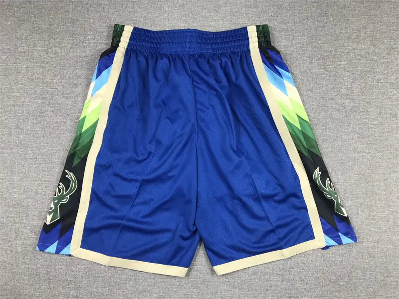 Milwaukee Bucks Blue Basketball Shorts