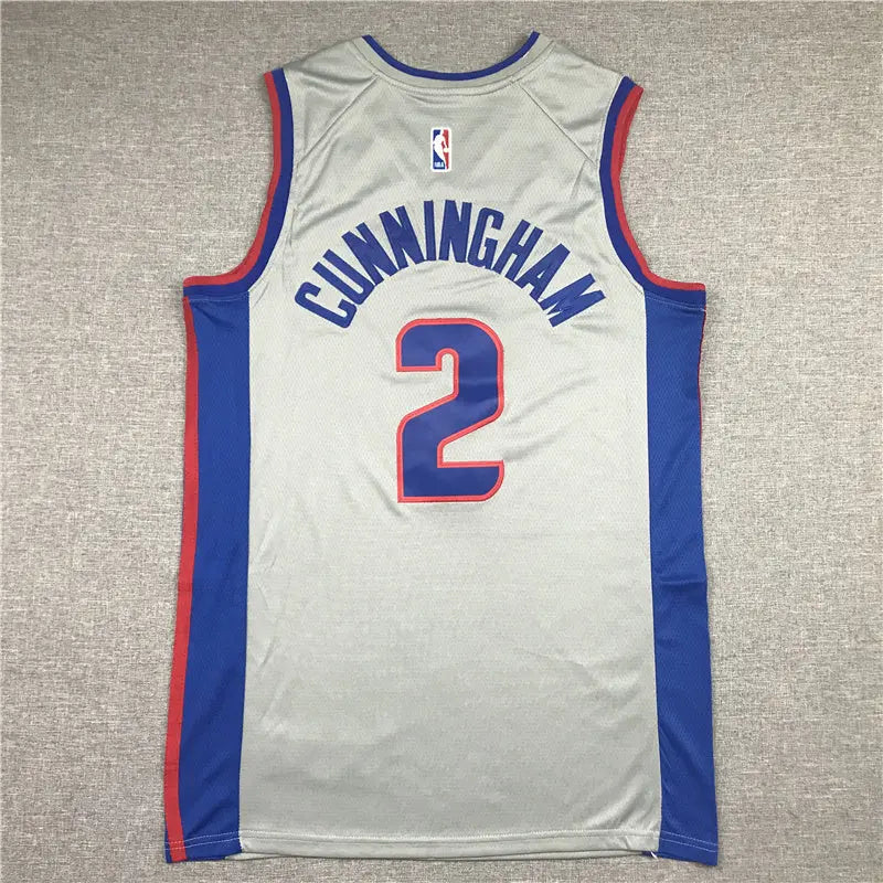 Detroit Pistons Cade Cunningham NO.2 Basketball Jersey